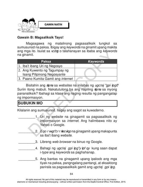 K TO 12 GRADE 4 LEARNER’S MATERIAL IN .